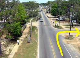 Aerial Photo of a Right Turn